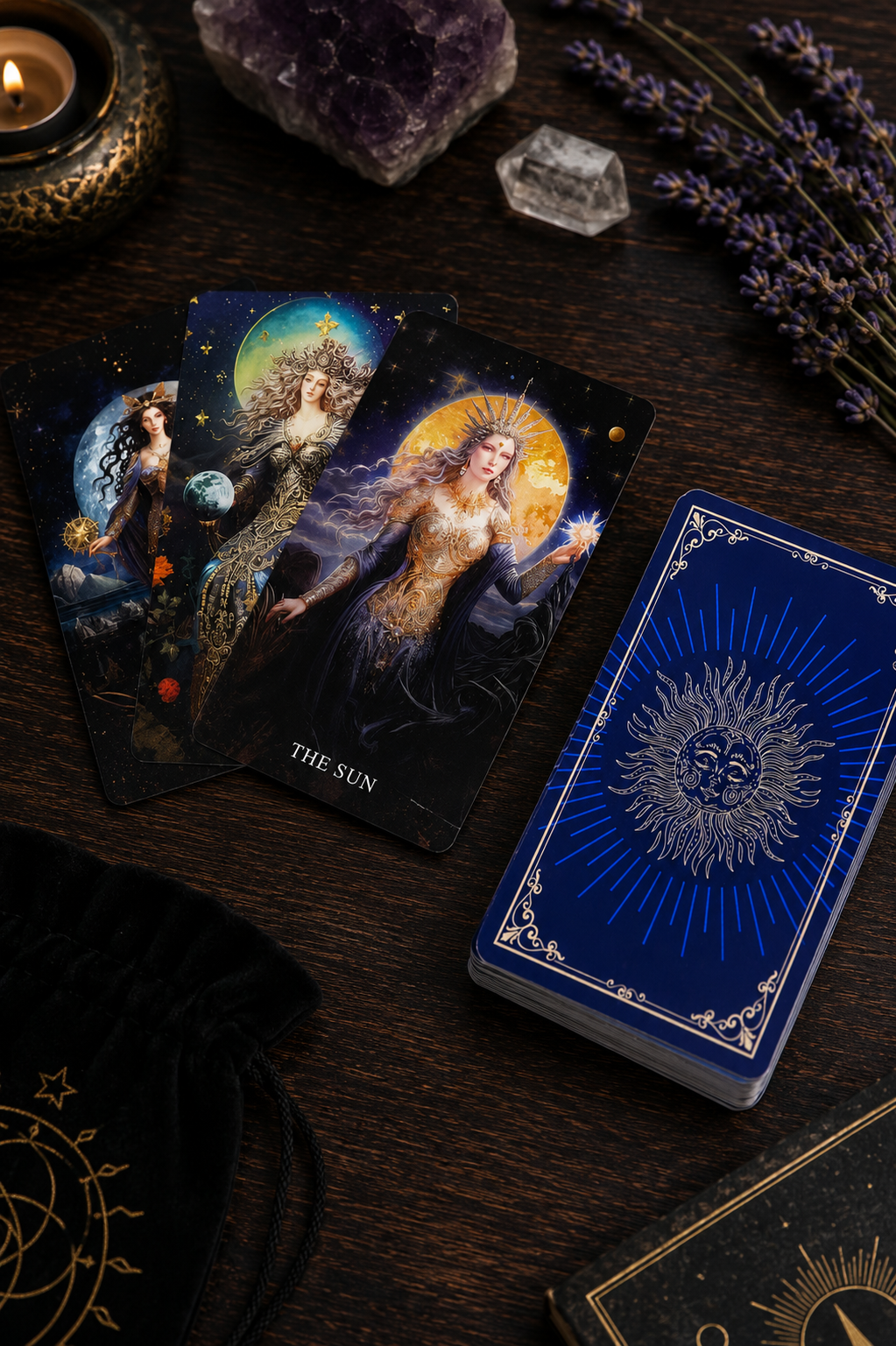 Goddess Arcana Tarotkort  78 smukt illustrerede tarotkort med guidebog