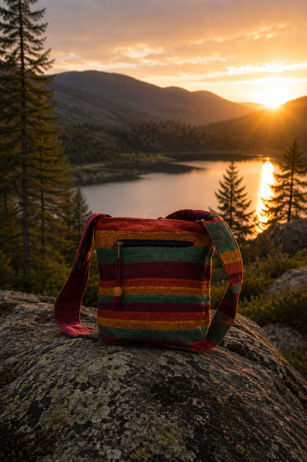 Nepal sling bag Nordisk Solnedgang