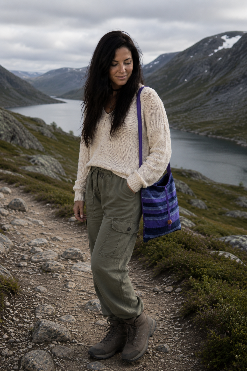 NEPAL SLING BAG Fjordblå Dybder