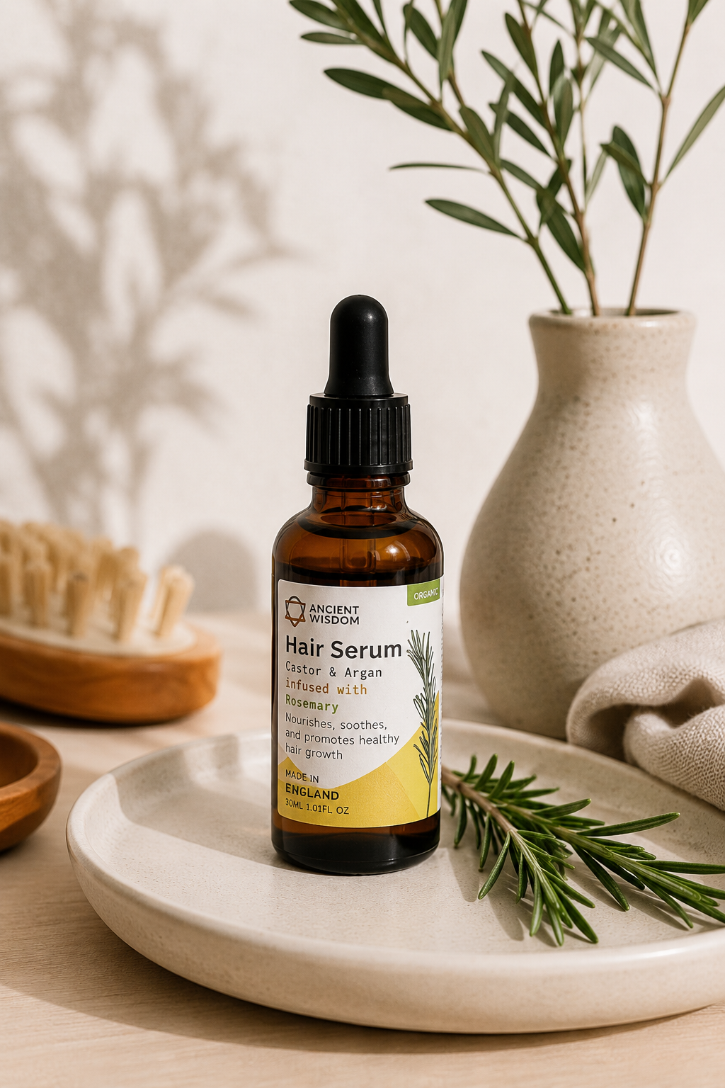Økologisk Hårserum 30 ml med Rosmarin