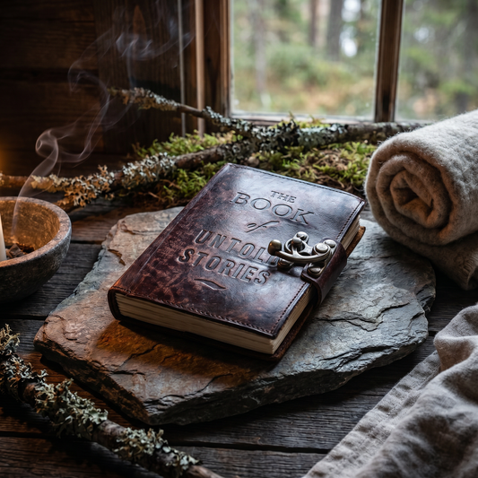 The Book of Untold Stories Læderjournal