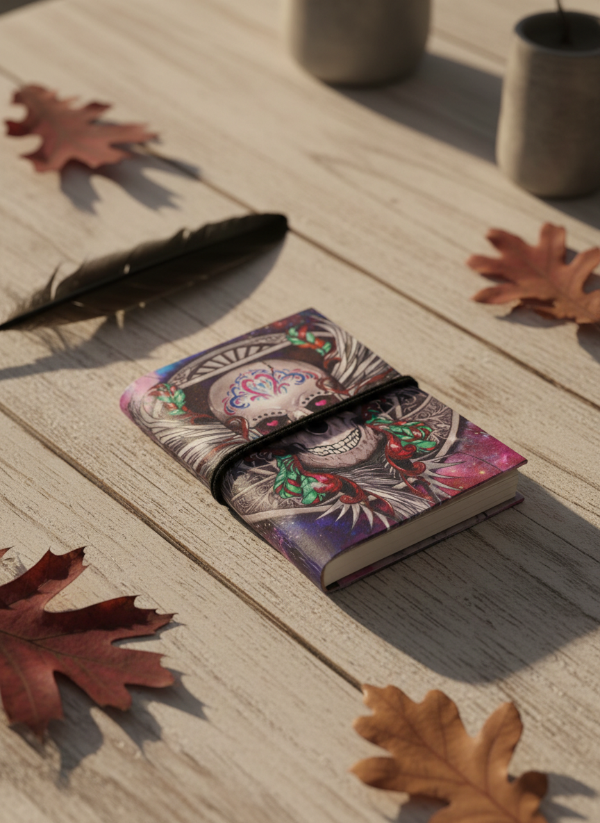 Gothic Notesbog 7×10 cm – Mystik i lommeformat