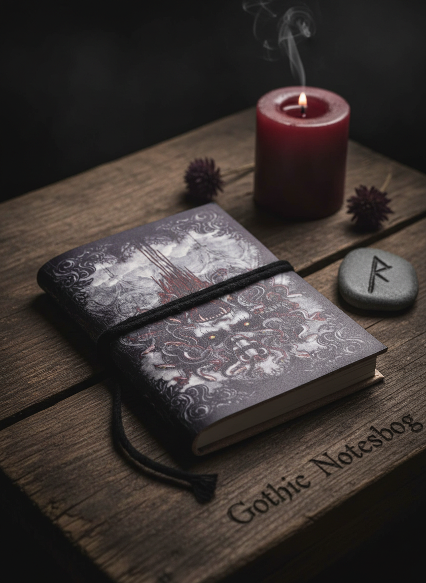 Gothic Notesbog – “Infernal Beast” 7x10 cm