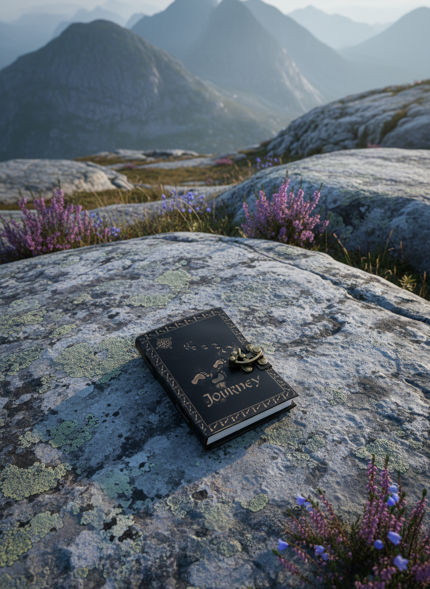 Læder Journal (18x13 cm)Dark Tan