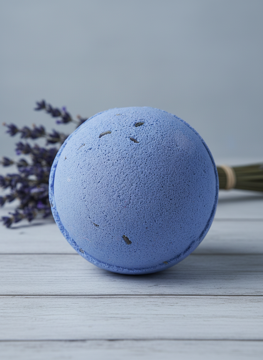 jumbo Badebombe – Lavender & Seeds – 180+ g