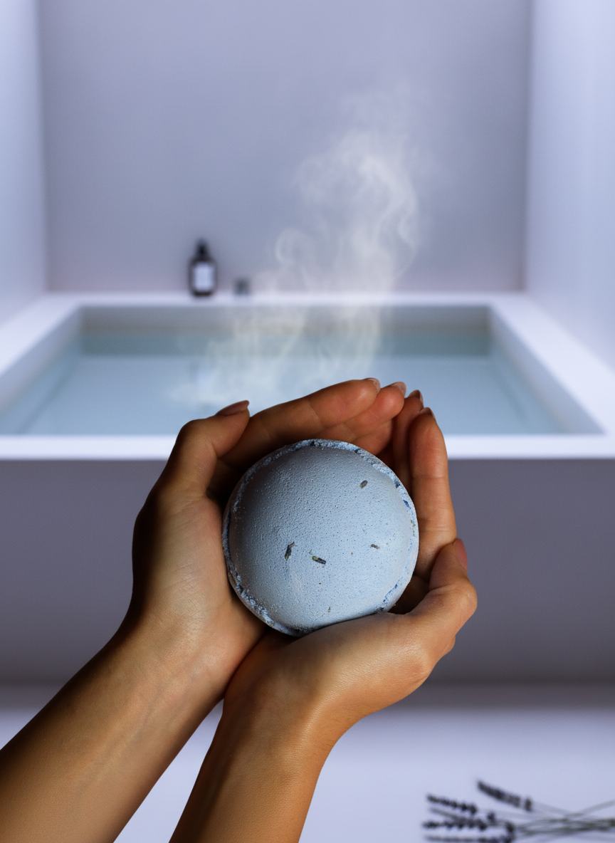 jumbo Badebombe – Lavender & Seeds – 180+ g