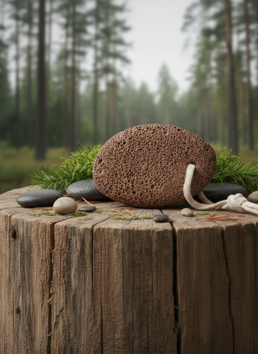 Volcanic Fod sten– Oval form