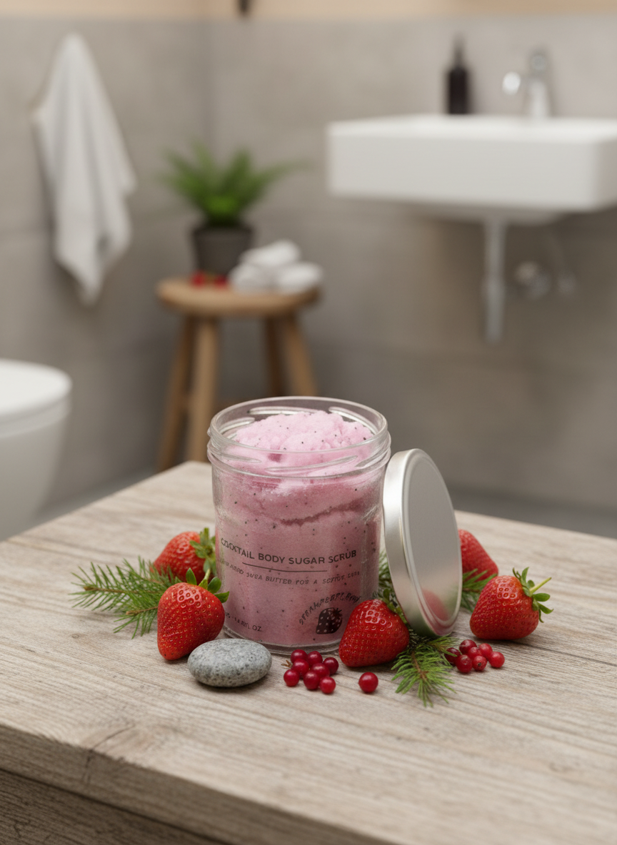 Sugar Body Scrub – Strawberry Rum (300 g)