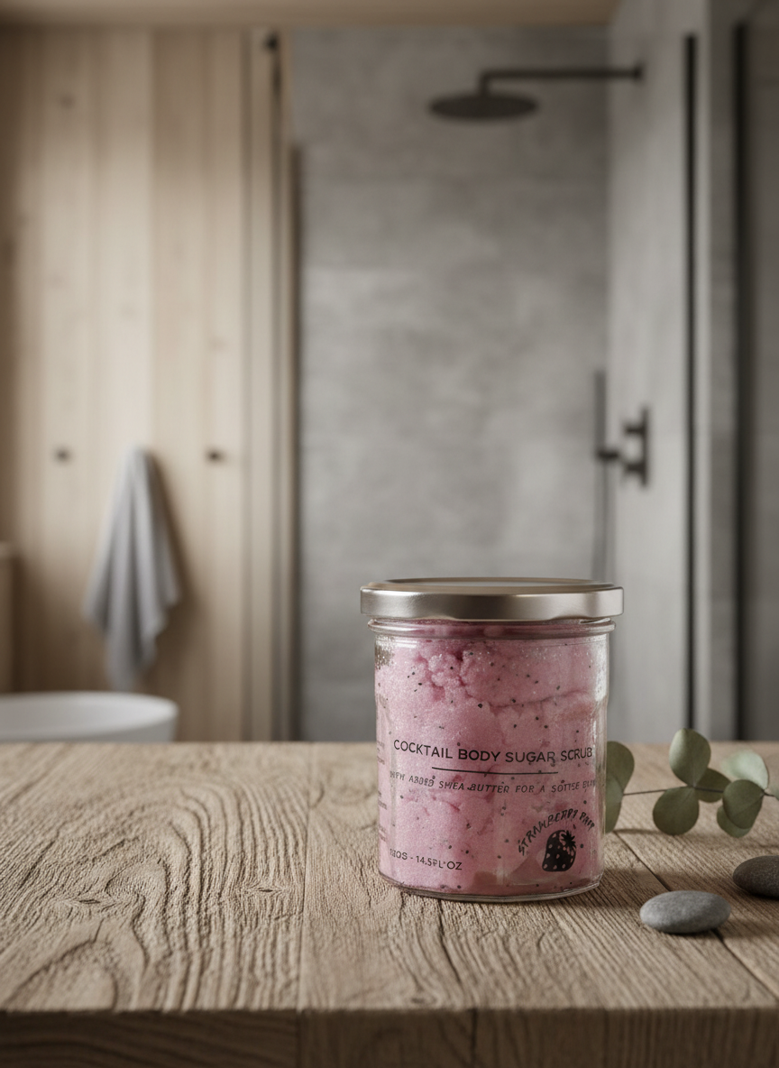 Sugar Body Scrub – Strawberry Rum (300 g)