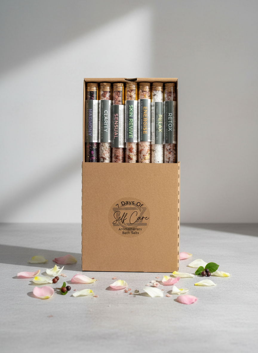 Bath Salts in Vials – Gavepakke med 7 stk.