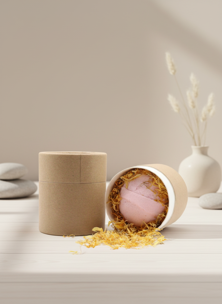 Blooming Pink Blissa – Frankincense & Rose Bath Bomb Set