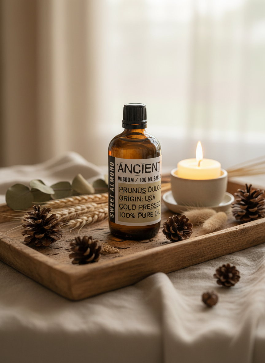 Sweet Almond Base Oil – Prunus Amygdalu Dulcis (100 ml