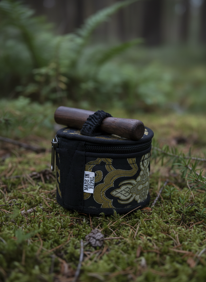 Mini Klangskål Gavesæt – Sort