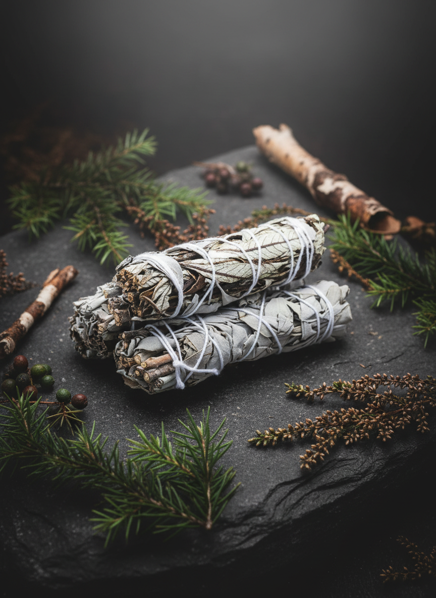 Smudge Stick – White Sage & Yerba Santa – 10 cm
