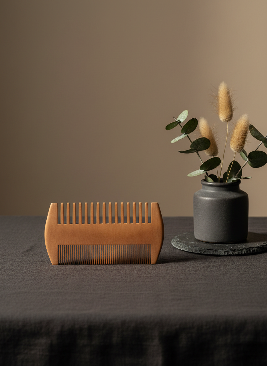 Skægkam i pæretræ