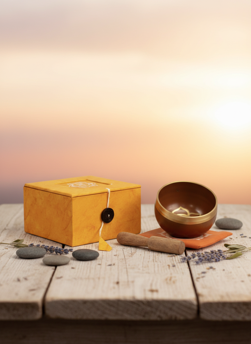 Chakra Klangskål – Solar Plexus / Sakralchakra (Orange)