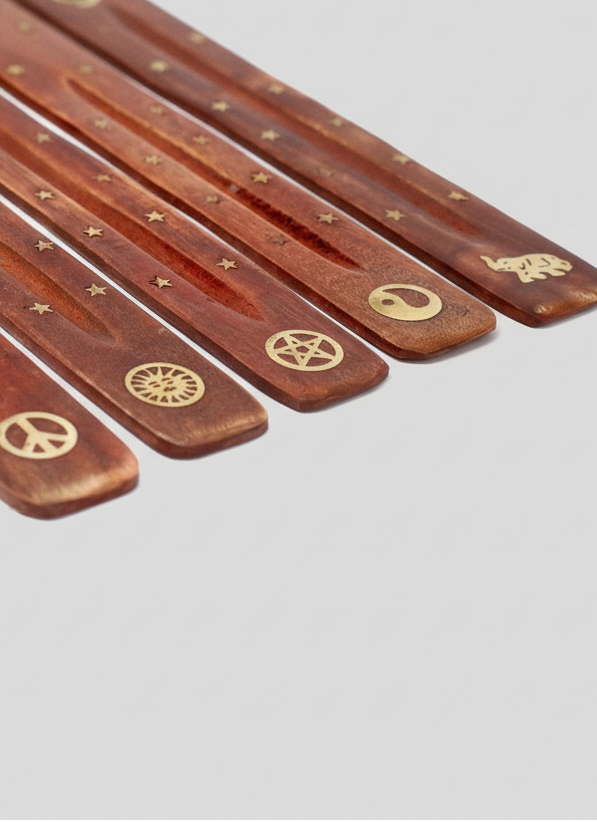 Askefanger i Træ med Messingindlæg