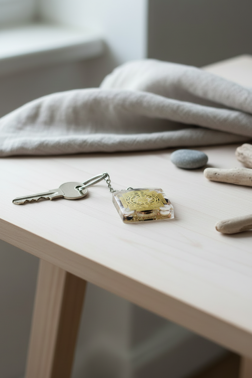 Orgonite Nøglering  Home Protect Tourmaline