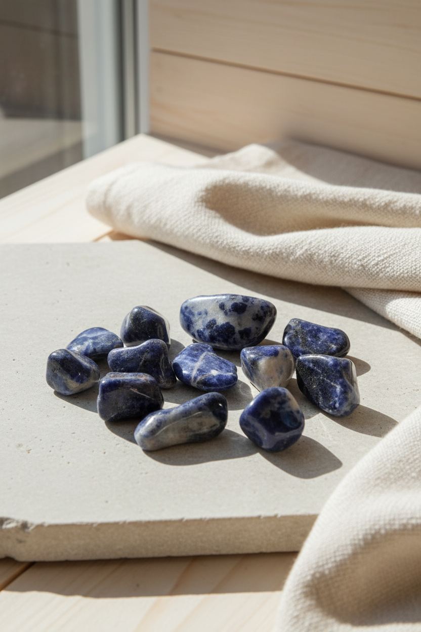 Sodalite – poleret tumblestone