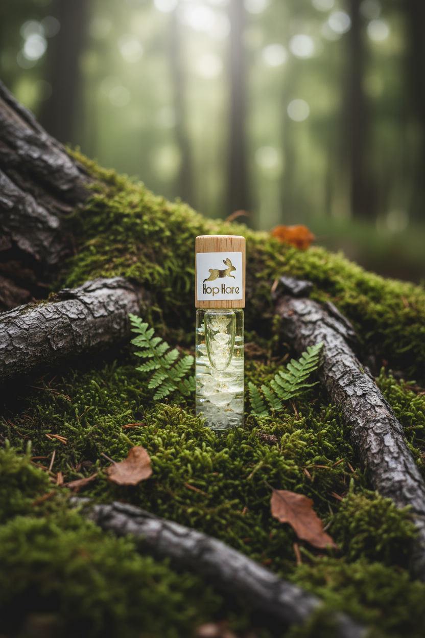 Hop Hare Tarot Roll-On – The Lion med bjergkrystal