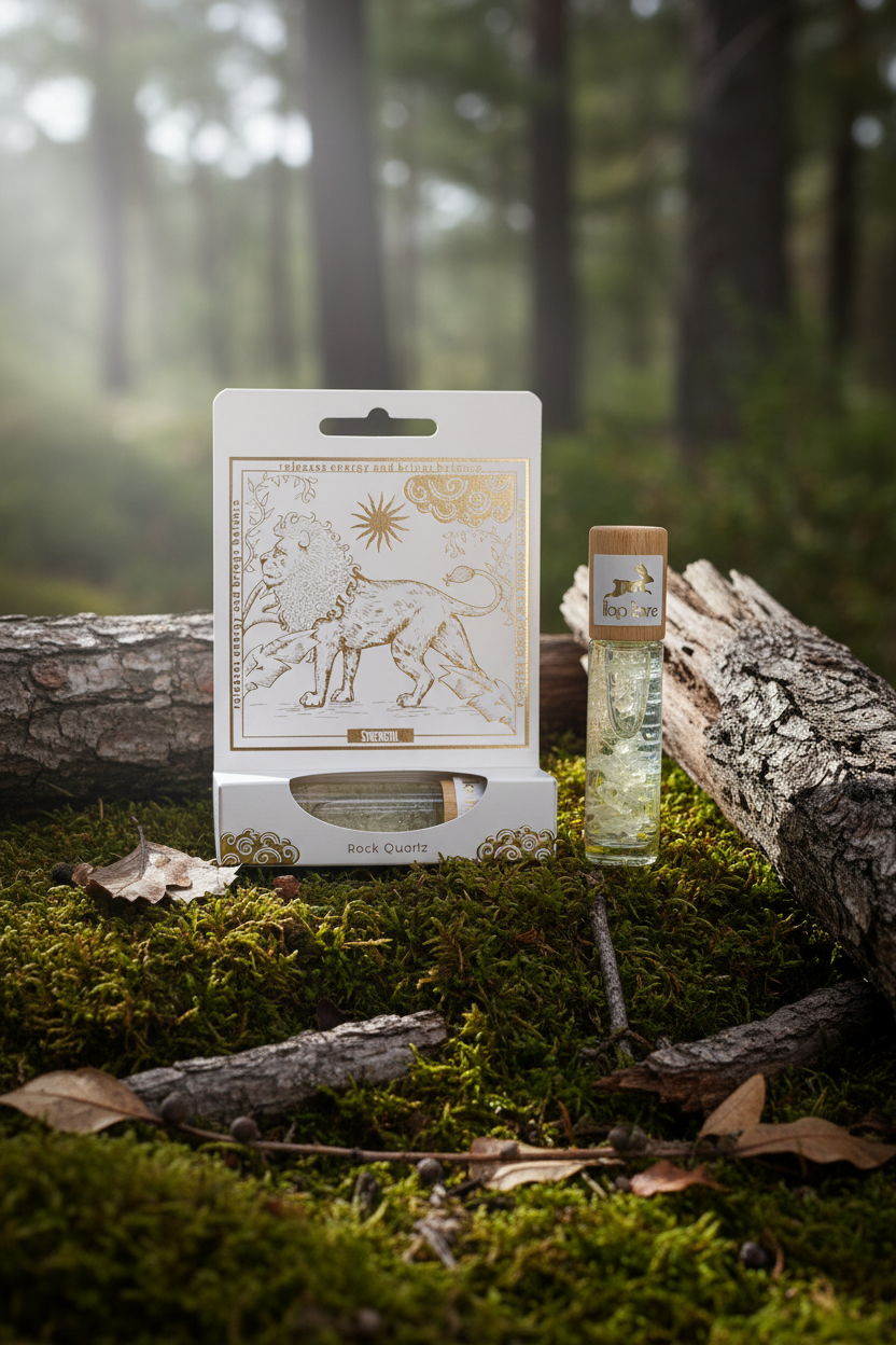 Hop Hare Tarot Roll-On – The Lion med bjergkrystal
