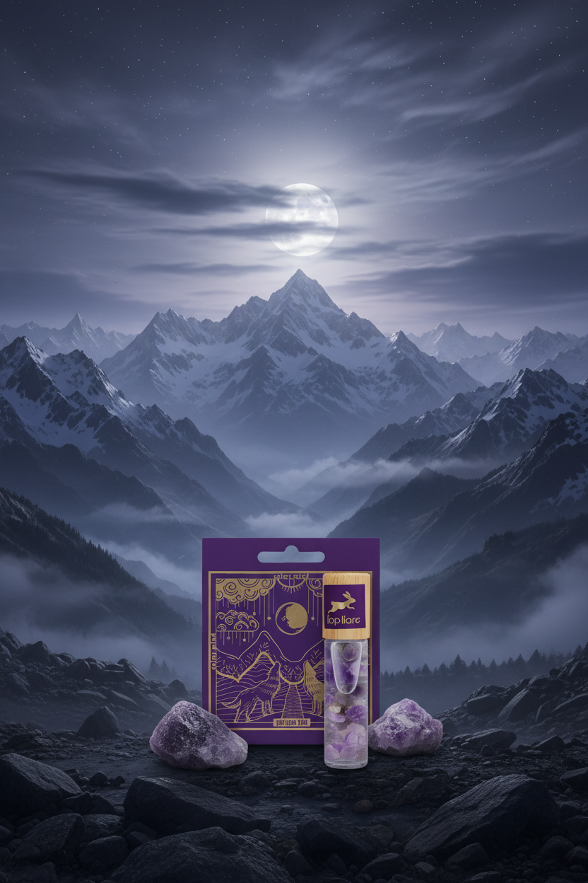 Hop Hare Tarot Roll On – The Moon med ametyst