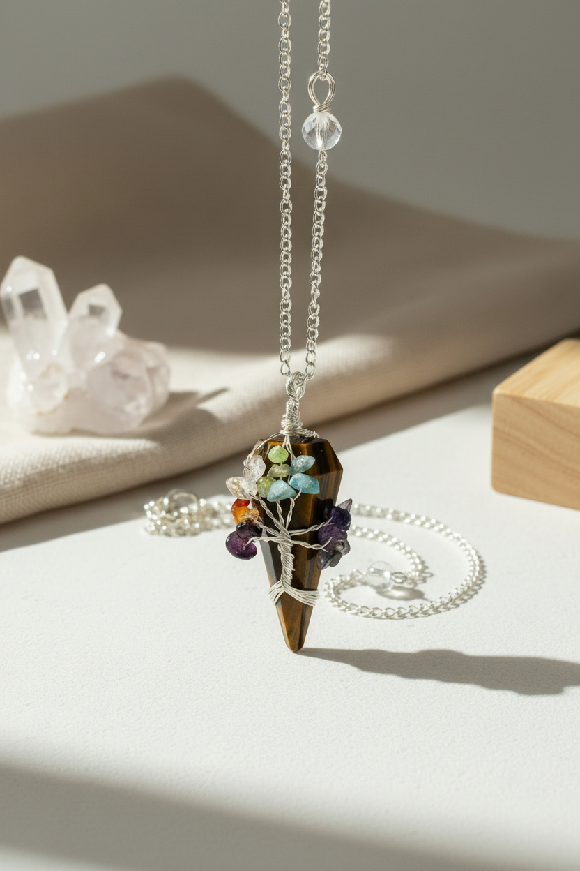 Magic Pendulum – Seven Chakra – Tiger Eye
