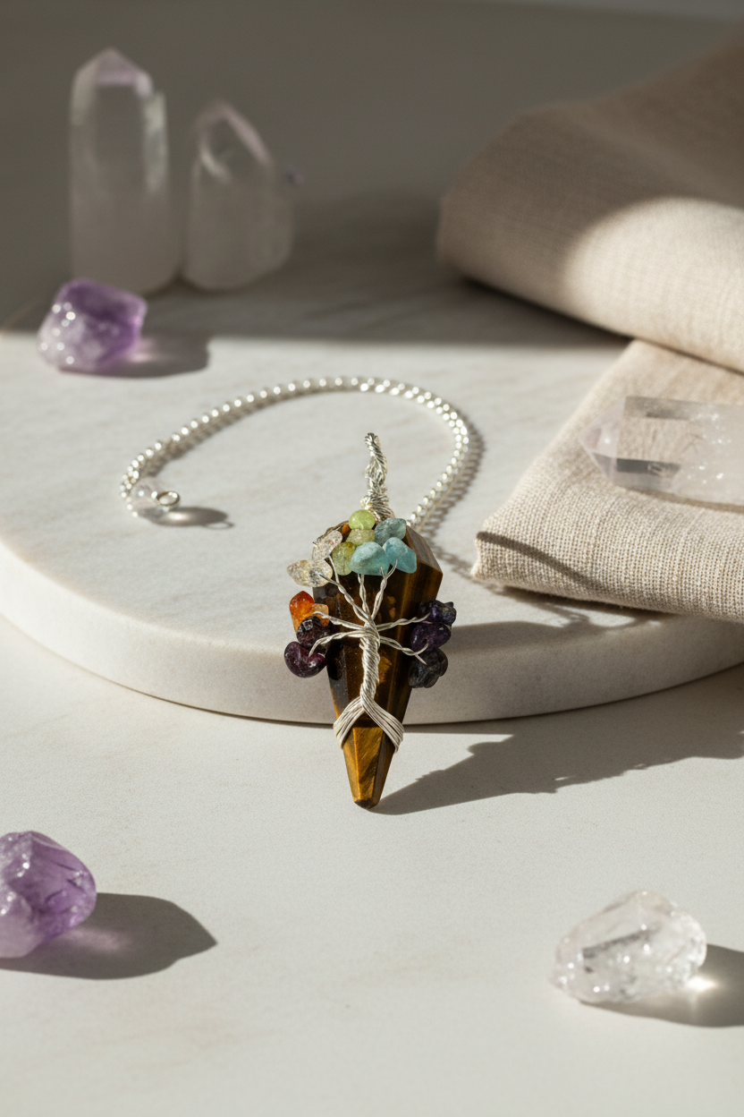 Magic Pendulum – Seven Chakra – Tiger Eye
