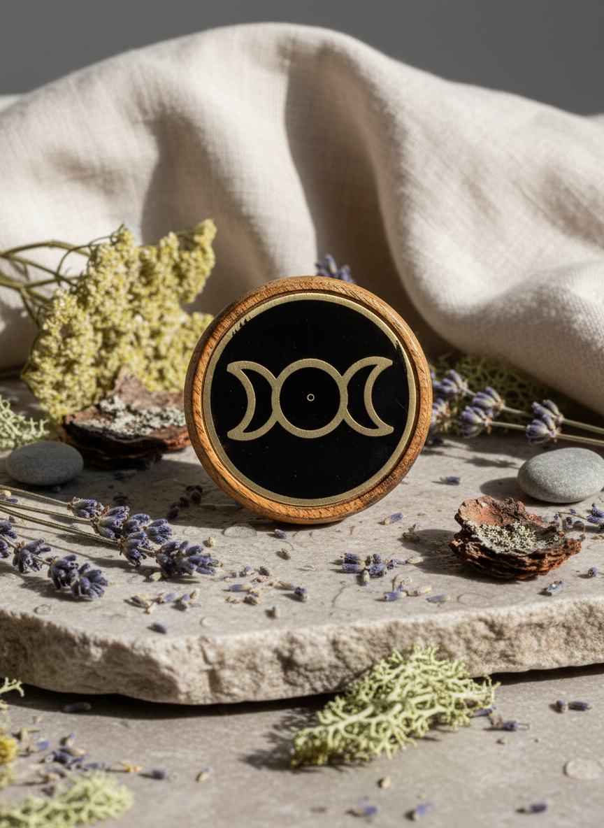 Triple Moon (guld og sort)