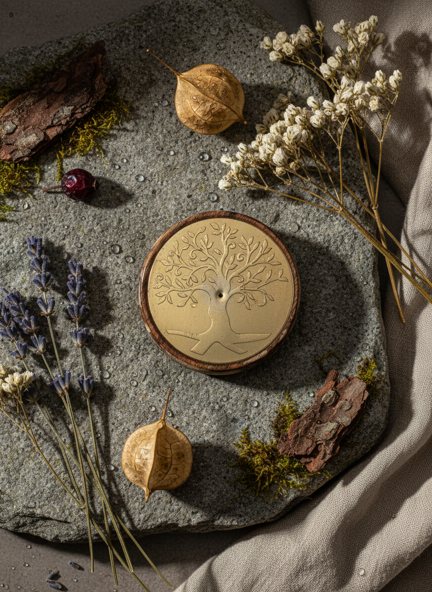 Gold on Mango Wood – Tree of Life