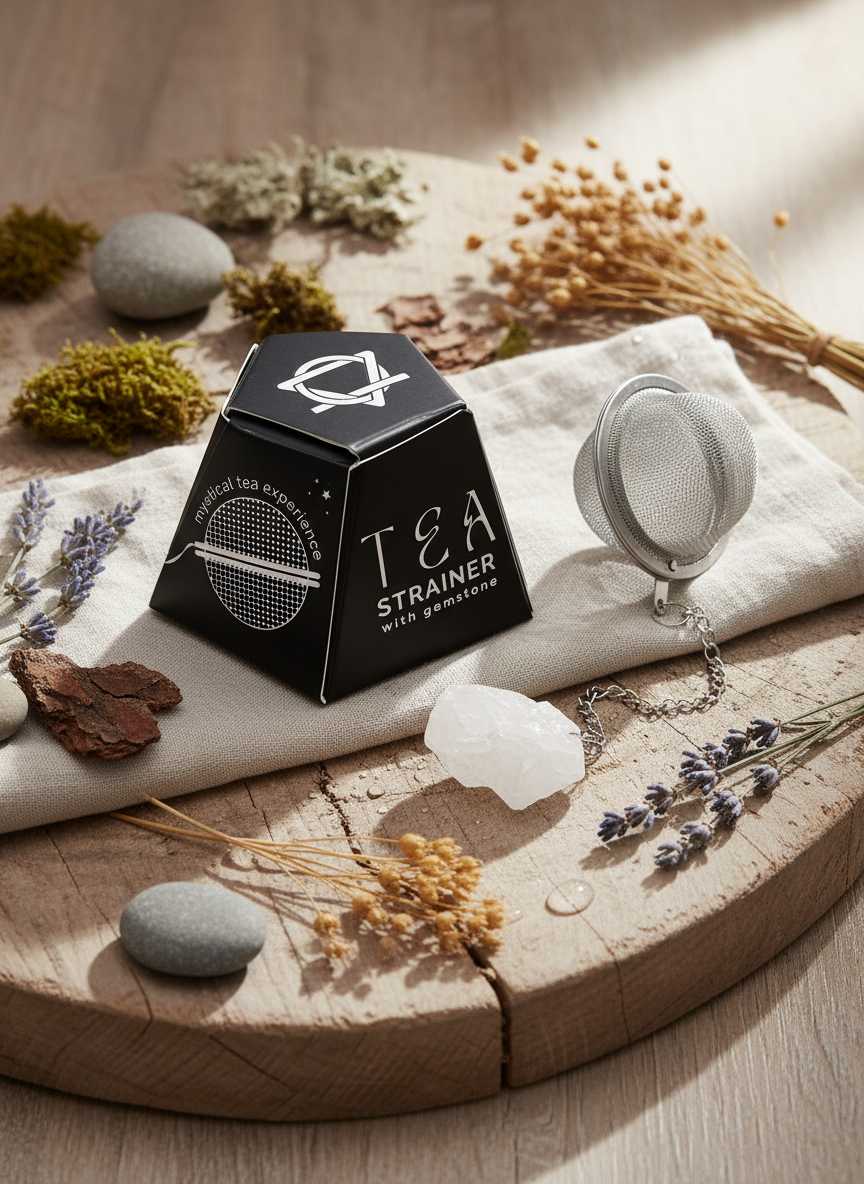 TE SI MED BJERGKRYSTAL ROCK QUARTZ