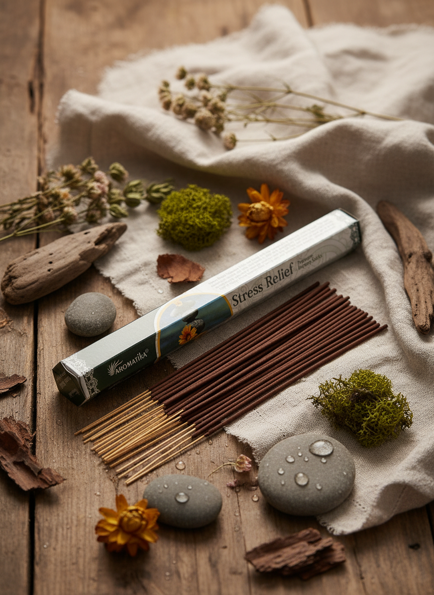 STRESS RELIEF  Kulfrie Røgelsespinde