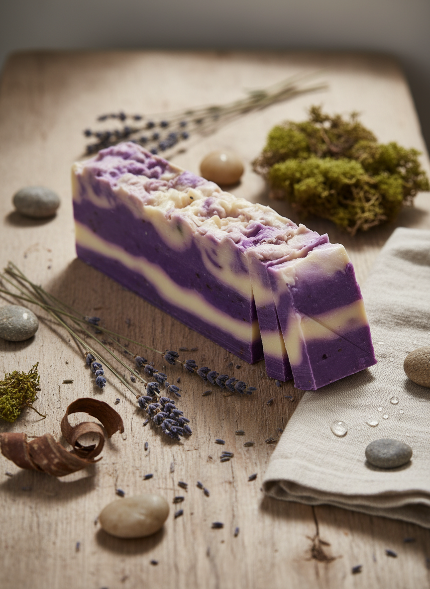 Lavendel  Olivenolie Sæbe