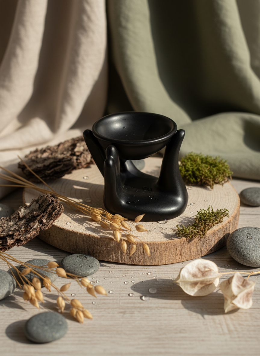 Helping Hand Oliebrænder – Sort