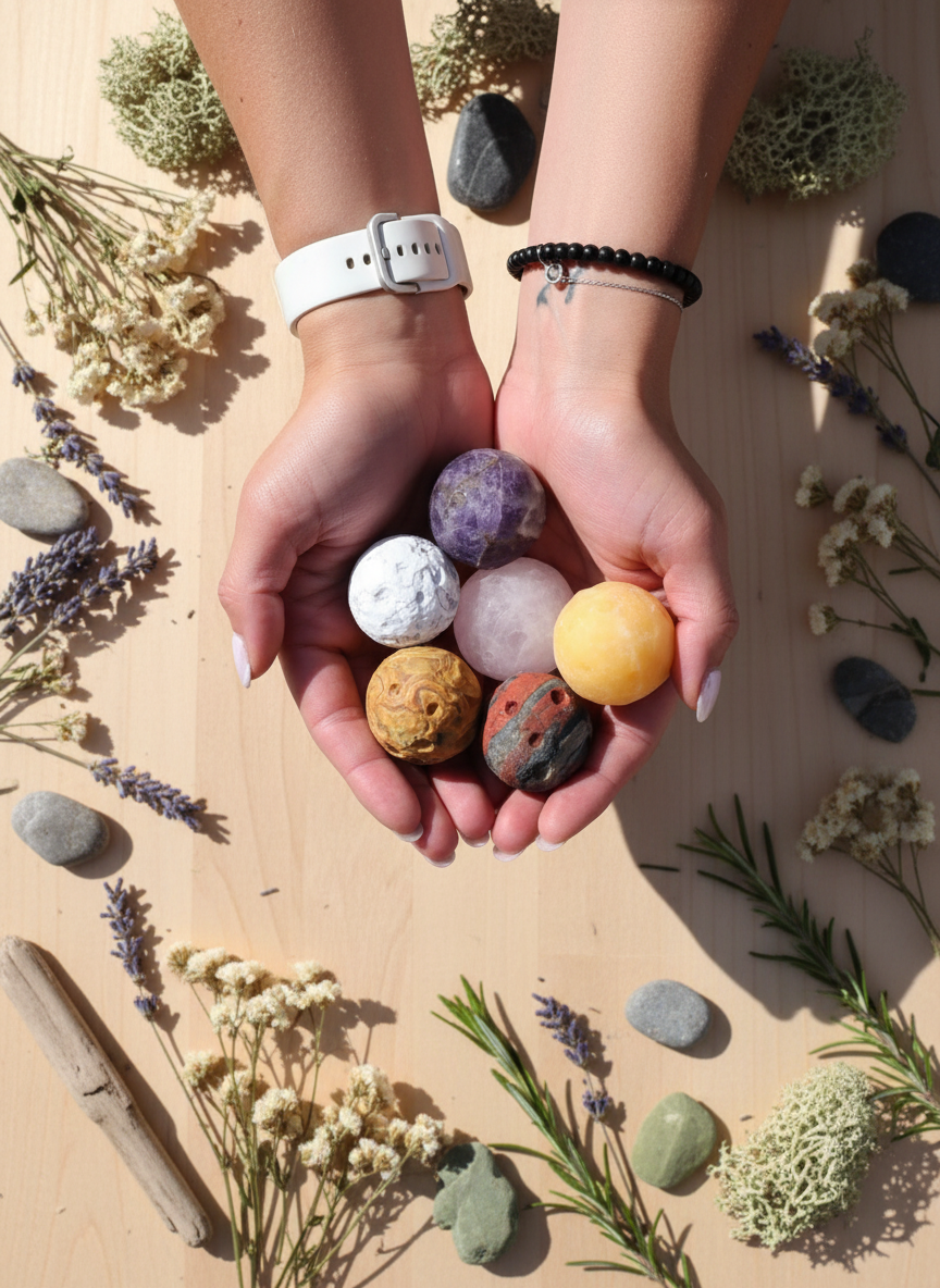 Yellow Jade Planet på Goldstone Stand – Saturn – 40 mm