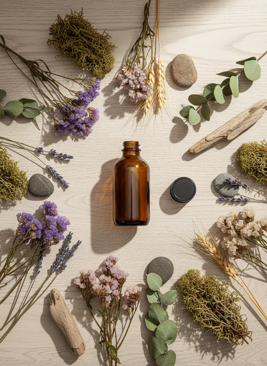 Amber Glasflaske 120 ml – Til Egen Olieblanding