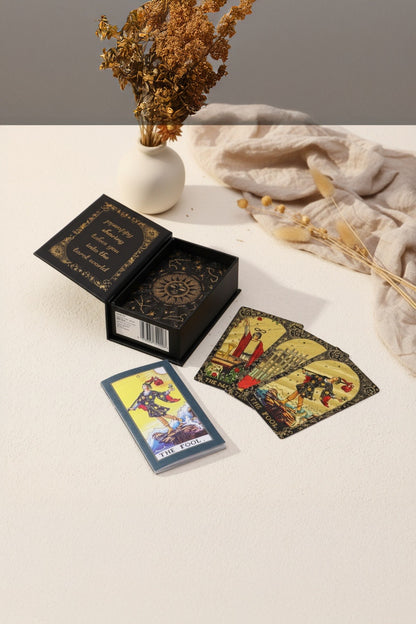 Guldfolie Tarotkort – Let the Magic Begin