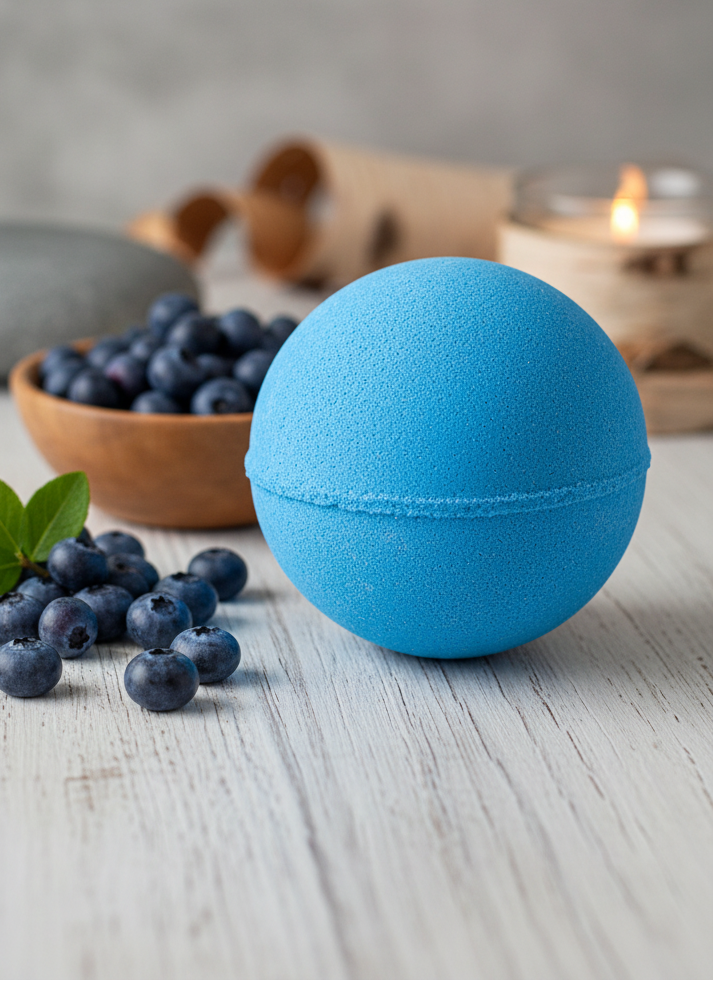 Jumbo Blåbær Badebombe