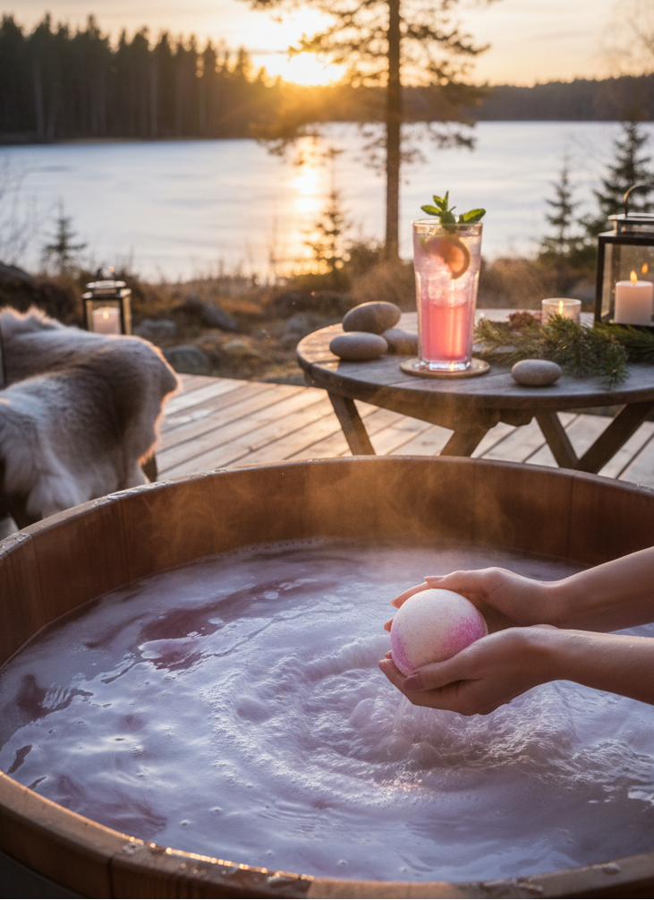 Jumbo Pink Lemonade Badebombe