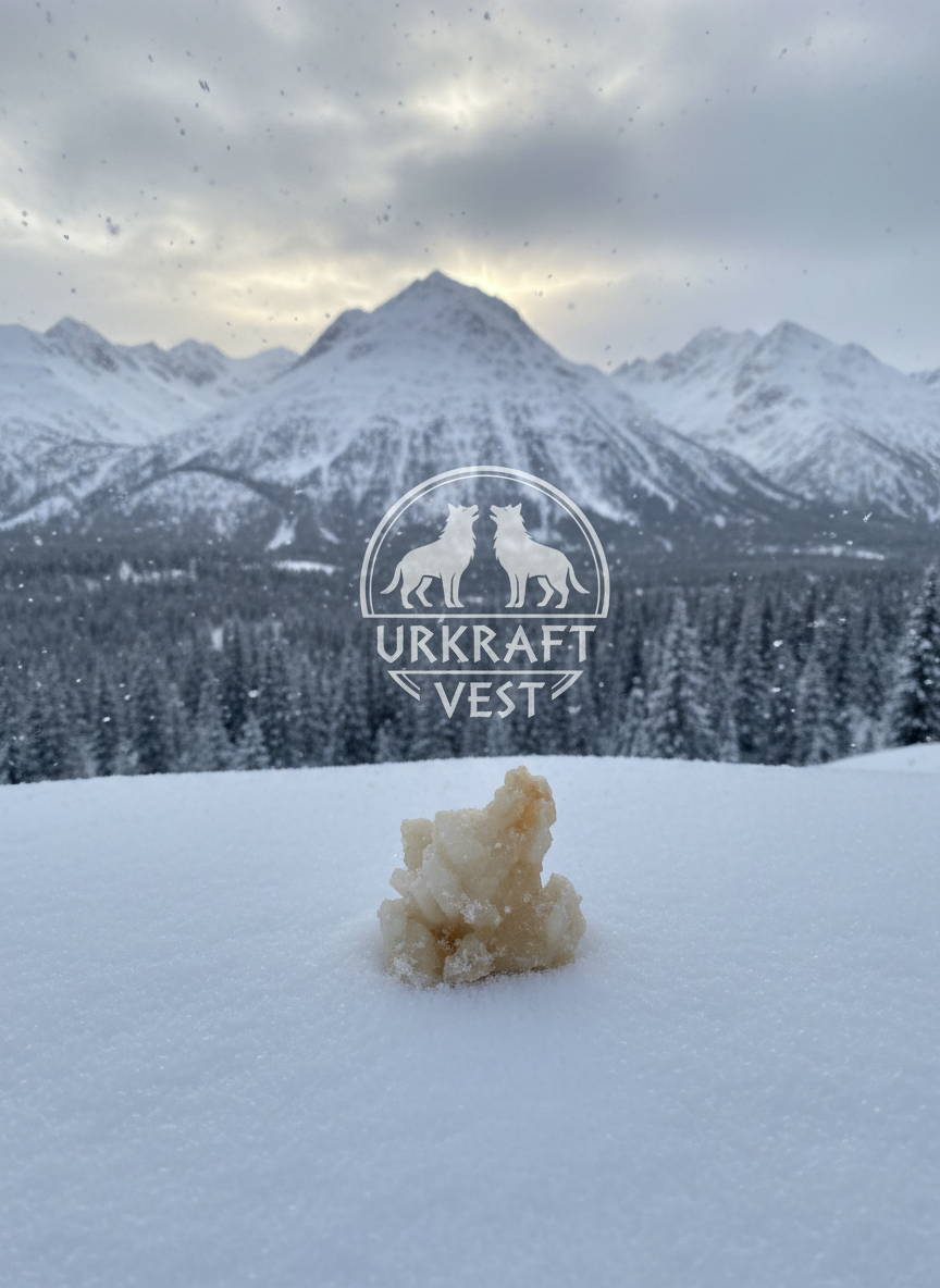 Gylden Honey Calcite klynge – Marokko – 91 g