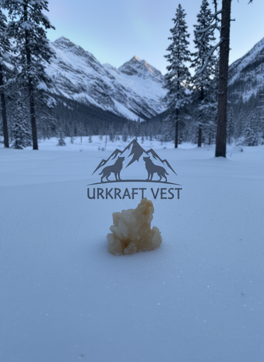 Gylden Honey Calcite klynge – Marokko – 91 g