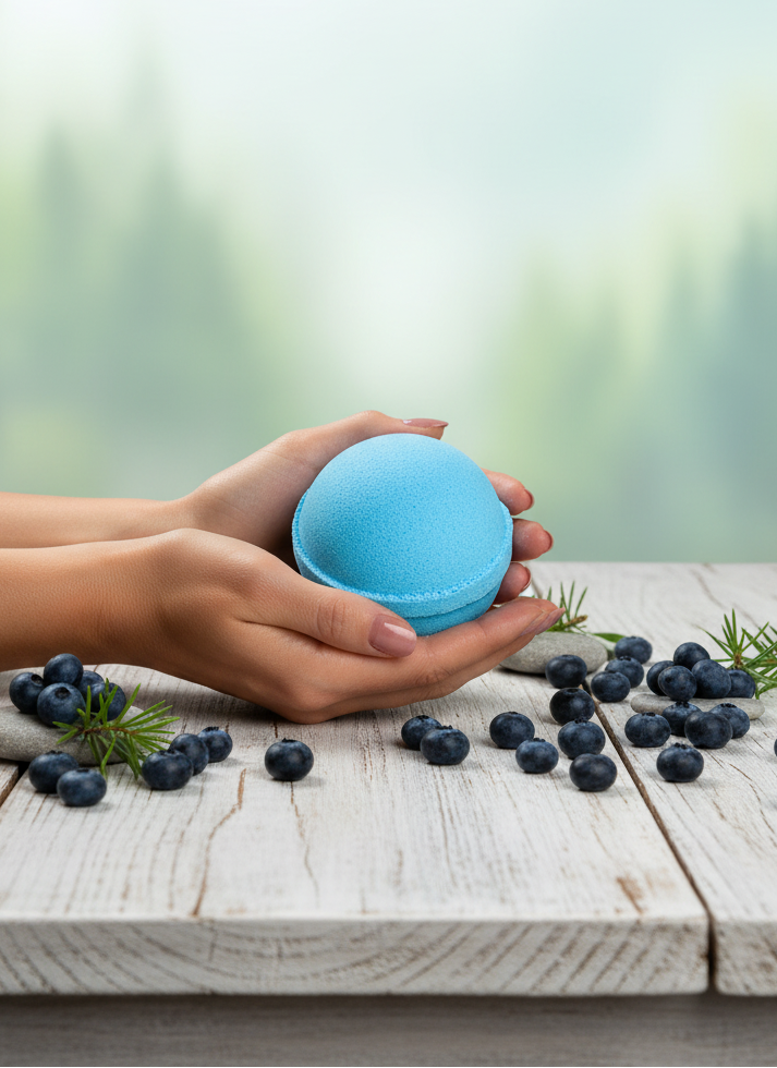 Jumbo Blåbær Badebombe